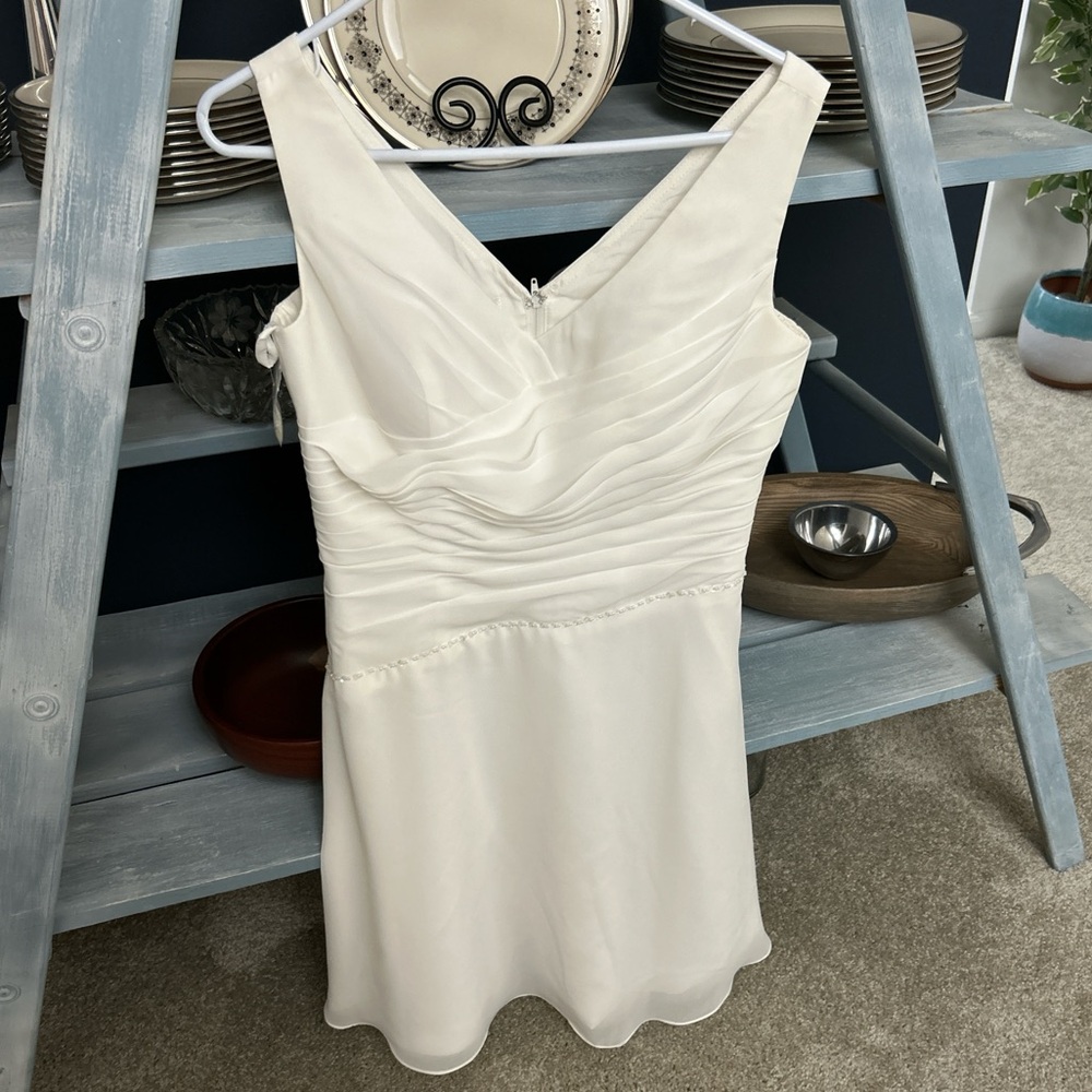 JJs House white dress with sequin addition!